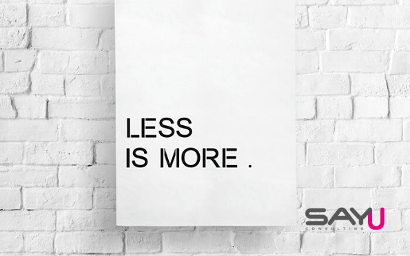 Less is more | 4Es